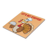 Ich bin essfertiges Erntedank-Abendessen Fliese (Seite)