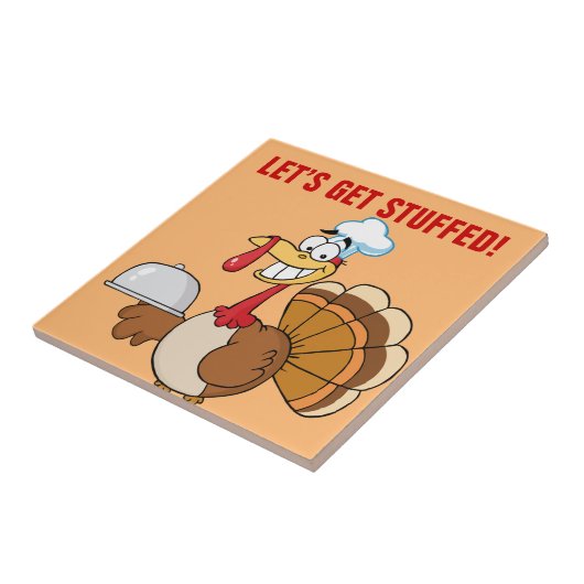 Ich bin essfertiges Erntedank-Abendessen Fliese (Seite)