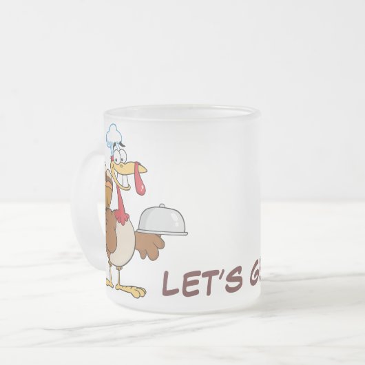 Ich bin essfertiges Erntedank-Abendessen Mattglastasse (Vorderseite Links)