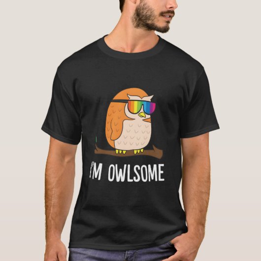 ICH Bin Eulenvogel Liebe Eule T-Shirt (Vorderseite)