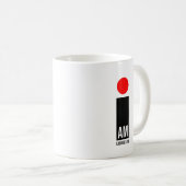 Ich bin - Exodus 3:14: Rotes Design Kaffeetasse (VorderseiteRechts)