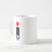 Ich bin - Exodus 3:14: Rotes Design Kaffeetasse (Vorderseite Links)