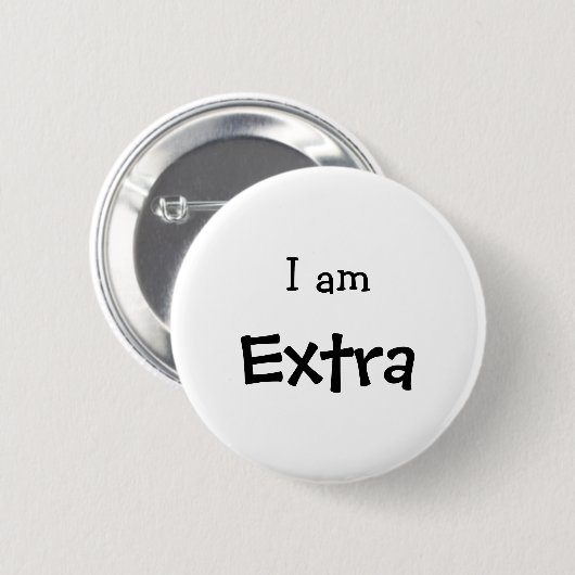 Ich bin Extra Funny Slang Button (Vorne & Hinten)