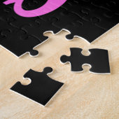 Ich bin fabelhaft in Schwarz und Rosa Puzzle (Seite)