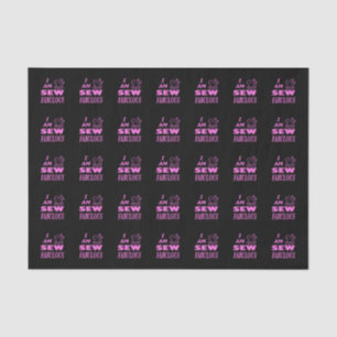 Ich bin fabelhaft in Schwarz und Rosa Seidenpapier