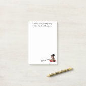 "Ich bin fabelhaft, Phantastisch, Atemberaubend... Post-it Klebezettel (Auf Schreibtisch)