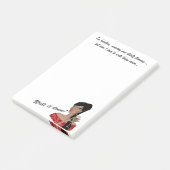 "Ich bin fabelhaft, Phantastisch, Atemberaubend... Post-it Klebezettel (angewinkelt)