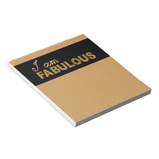 Ich bin Fabulous Notizblock (angewinkelt)