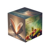 Ich bin fähig - Affirmation Foto Cube Würfel (Rückseite Schrägansicht)