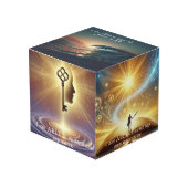 Ich bin fähig - Affirmation Foto Cube Würfel (Vorderseite Schrägansicht)