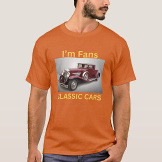 Ich bin Fan klassischer Autos Retro T-Shirt