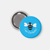 Ich bin fantastisch! Magnet - Blauer Hintergrund (Vorderseite/Rückseite)