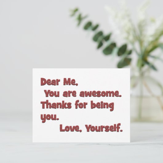 Ich bin fantastisch postkarte (Stehend Vorderseite)