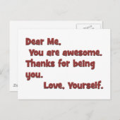 Ich bin fantastisch postkarte (Vorne/Hinten)