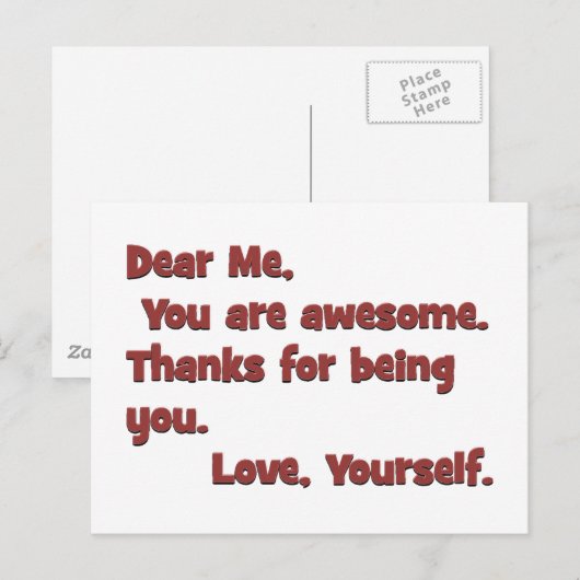 Ich bin fantastisch postkarte (Vorne/Hinten)