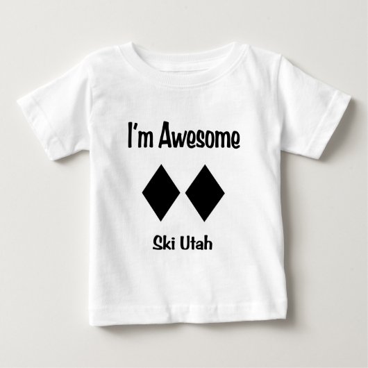 Ich bin fantastischer Ski Utah Baby T-shirt (Vorderseite)