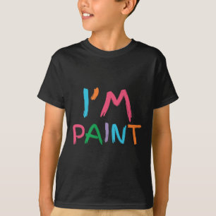 Ich bin Farbe, ich liebe Fingerfarbe, lustiges Paa T-Shirt