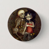 "Ich bin fast mit Ihnen" Knopf Button (Vorderseite)