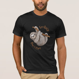 Ich bin faul, kümmere mich nicht um Faultier T-Shirt