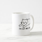 Ich bin faul und weiß es kaffeetasse (VorderseiteRechts)