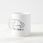 Ich bin faul und weiß es kaffeetasse (Vorderseite Links)