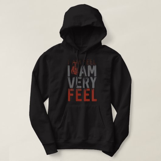 Ich bin FEED, ICH BIN SEHR FEEL, Boxmotivation Zit Hoodie (Design vorne)