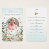 ICH BIN, Feier des Lebens Kolibri Wildblumen (Vorne & Hinten)