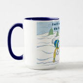 Ich bin fein alles ist feiner Funny Funny Snowman Tasse (Links)