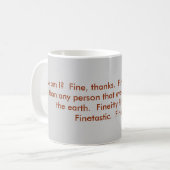 Ich bin fein, Dank Kaffeetasse (Vorderseite Links)