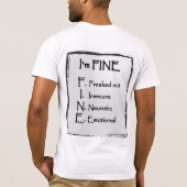 Ich bin fein T-Shirt (Rückseite)