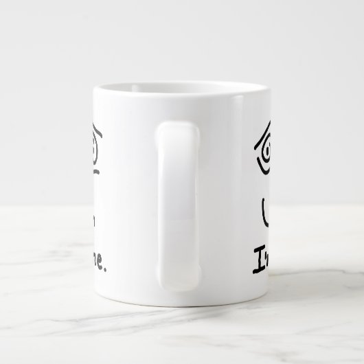 ICH BIN FEINE Jumbo-Tasse (Rückseite)