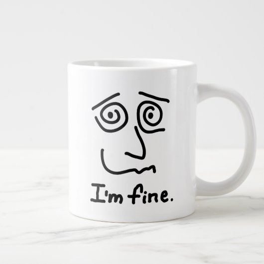 ICH BIN FEINE Jumbo-Tasse (Rechts)