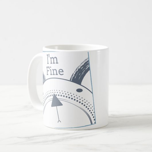 Ich bin feine Tasse. Geschenk der Unterstützung | Kaffeetasse (Vorderseite Links)