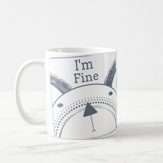 Ich bin feine Tasse. Geschenk der Unterstützung | Kaffeetasse (Links)