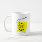 Ich bin feines Post-it-Zettel Kaffeetasse (Links)
