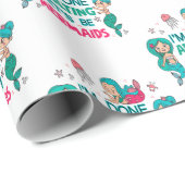 Ich bin fertig erwachsen. Lasst uns Meerjungfrauen Geschenkpapier (Rolleneckpunkt)
