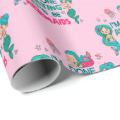 Ich bin fertig erwachsen. Lasst uns Meerjungfrauen Geschenkpapier (Rolleneckpunkt)