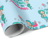 Ich bin fertig erwachsen. Lasst uns Meerjungfrauen Geschenkpapier (Rolleneckpunkt)
