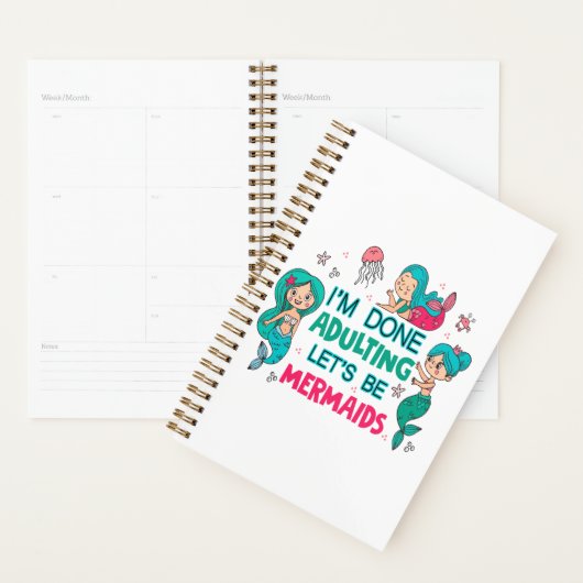 Ich bin fertig erwachsen. Lasst uns Meerjungfrauen Planer (Anzeige)