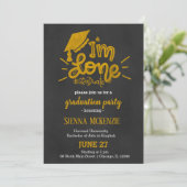 Ich bin fertig - gelb einladung (Stehend Vorderseite)