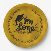 Ich bin fertig - gelb pappteller (Vorderseite)