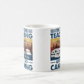 Ich Bin Fertig Mit Unterrichten, Lass Uns Campen Kaffeetasse (Mittel)