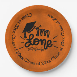 Ich bin fertig - Orange Pappteller