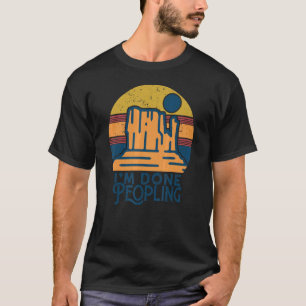 Ich bin fertig Peopling Retro Vintag Outdoors Spri T-Shirt
