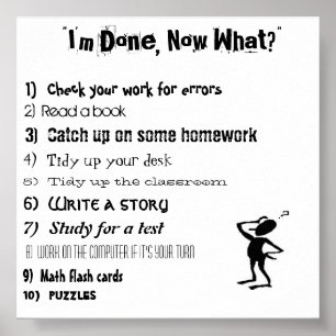 "Ich bin fertig, was?" Poster