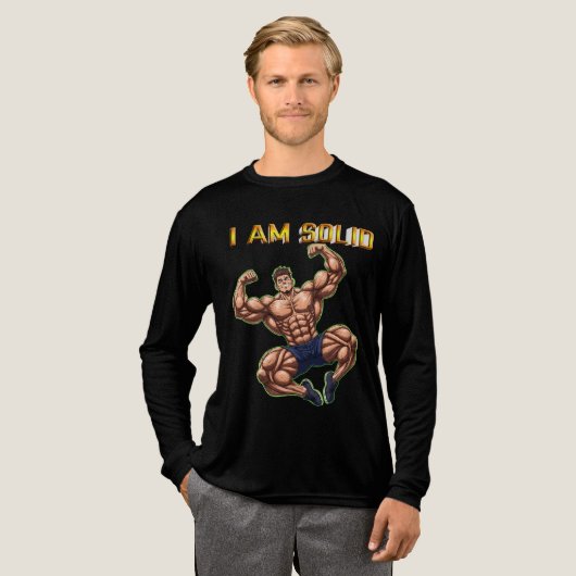 ICH BIN FEST  Tri-Blend SHIRT (Volle Vorderseite)