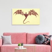 Ich bin Feuer, ich bin tot - Grafik Leinwanddruck (Insitu (Wohnzimmer))