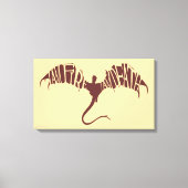 Ich bin Feuer, ich bin tot - Grafik Leinwanddruck (Vorderseite)