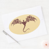 Ich bin Feuer, ich bin tot - Grafik Ovaler Aufkleber (Umschlag)