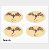 Ich bin Feuer, ich bin tot - Grafik Ovaler Aufkleber (Blatt)